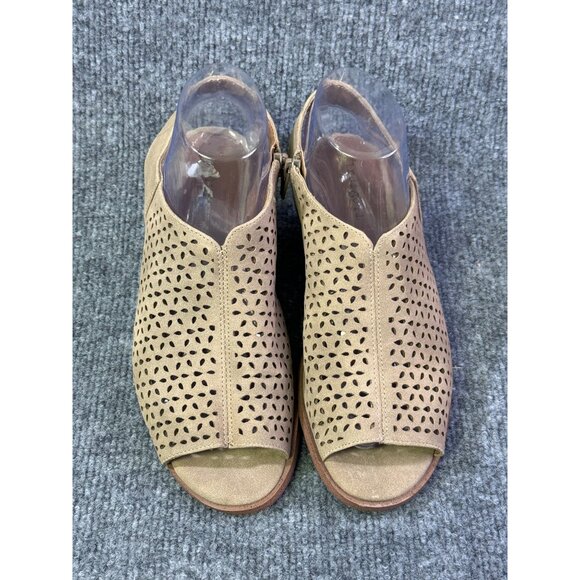 Indigo rd. Womens 7.5M  Irselia2 open toe sandals tan zipper on the side - Picture 12 of 16